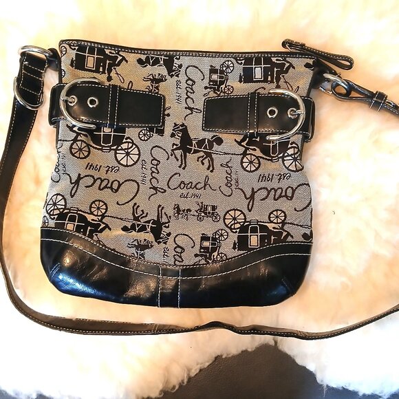 COACH - 2009 Crossbody Canvas and Leather - Picture 1 of 16